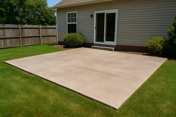 a house featuring a concrete patio from San Antonio Concrete Master in San Antonio, TX - concrete slab contractors