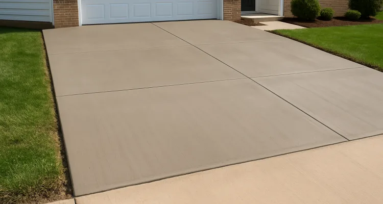 a brand new concrete driveway from San Antonio Concrete Master in Helotes, TX - Helotes TX