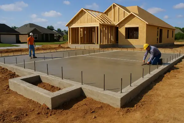a new house concrete foundation from San Antonio Concrete Master in Helotes, TX - Helotes TX